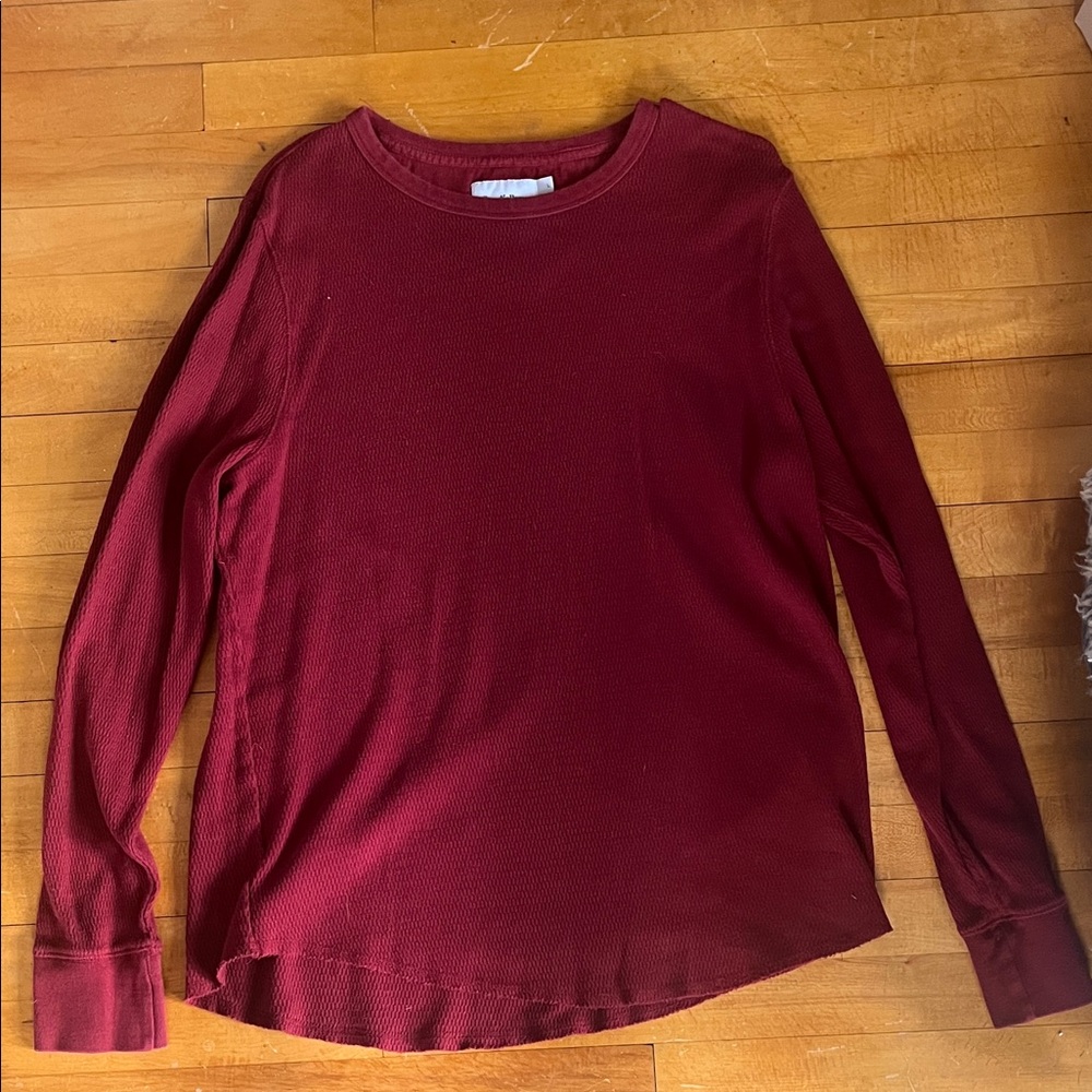 Goodfellow & Co Red Long Sleeve Tee